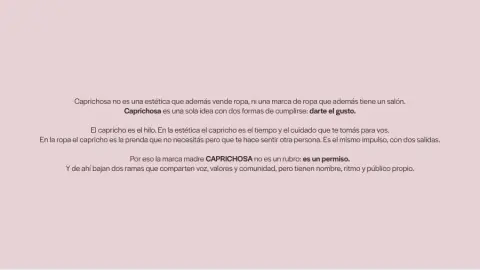 Estrategia de Caprichosa: la idea central